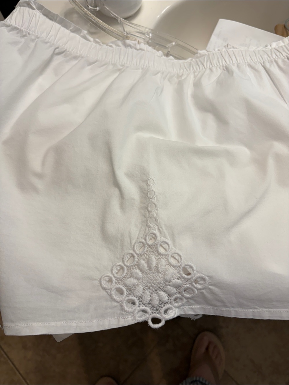Gilligan & O'Malley White Lace-Trim Camisole & Shorts Sleep Set - Picture 6 of 13
